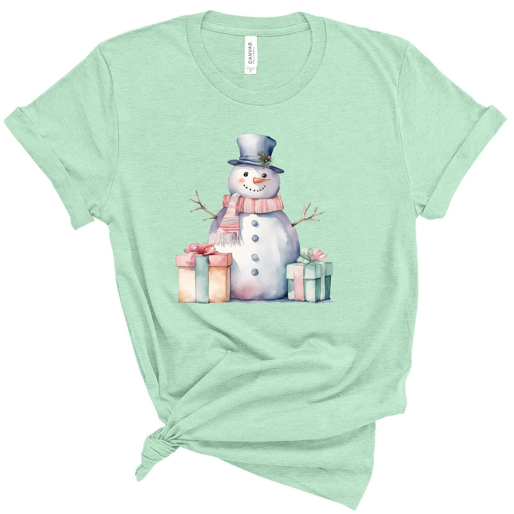 Watercolor snowman