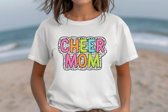 Colorful Cheer Mom