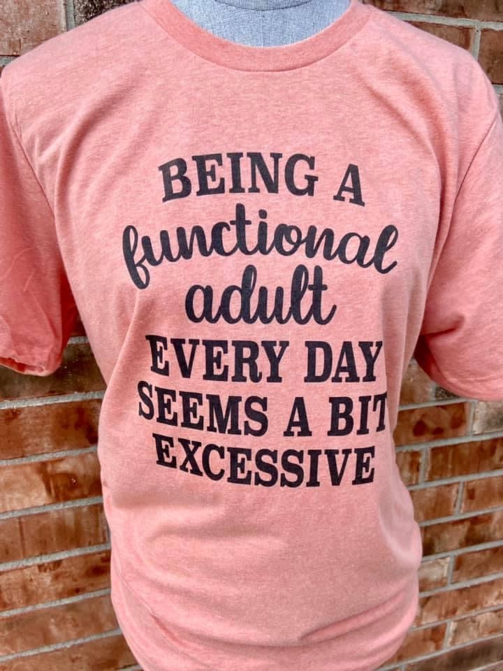 Being a functional adult everyday seems a bit excessive